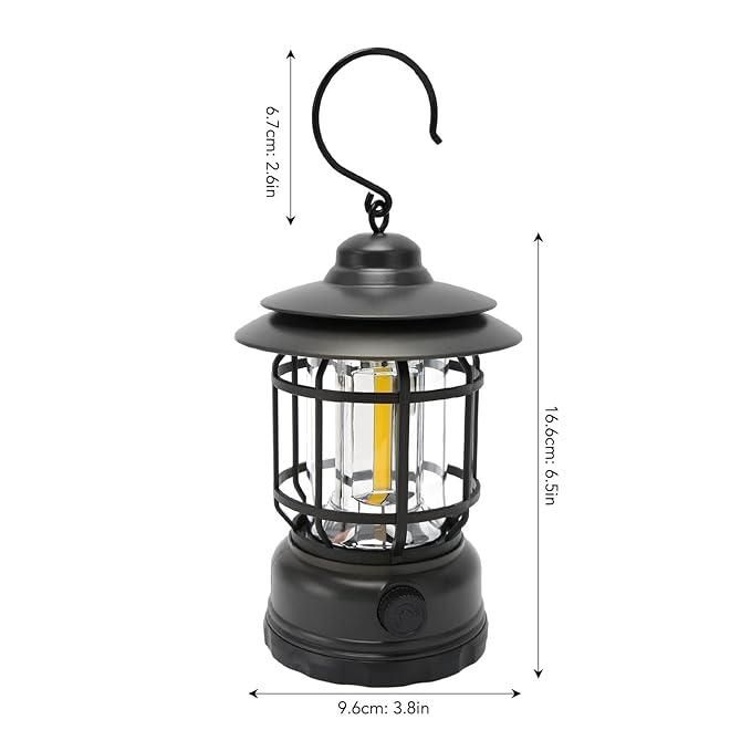 Vintage Rechargeable Hanging Lamp Lightweight