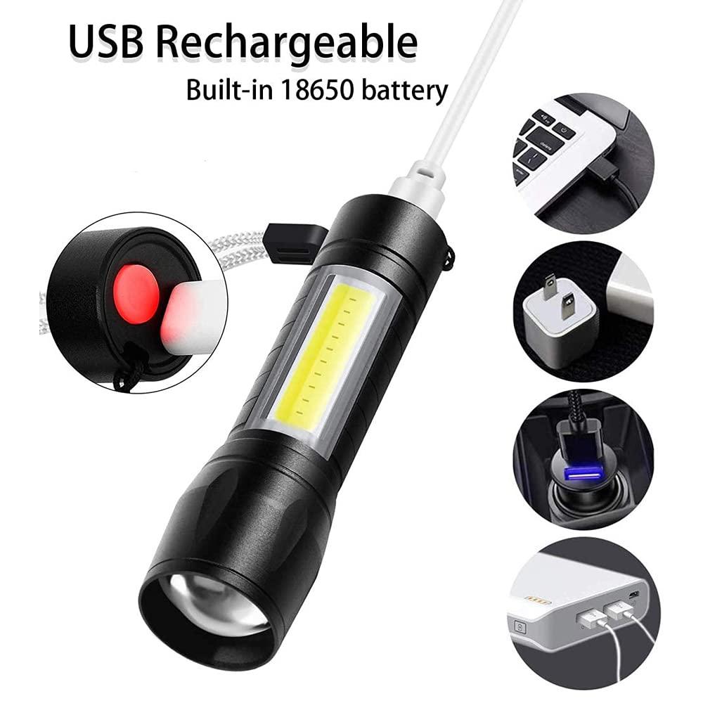 Mini USB Rechargeable LED Flashlight