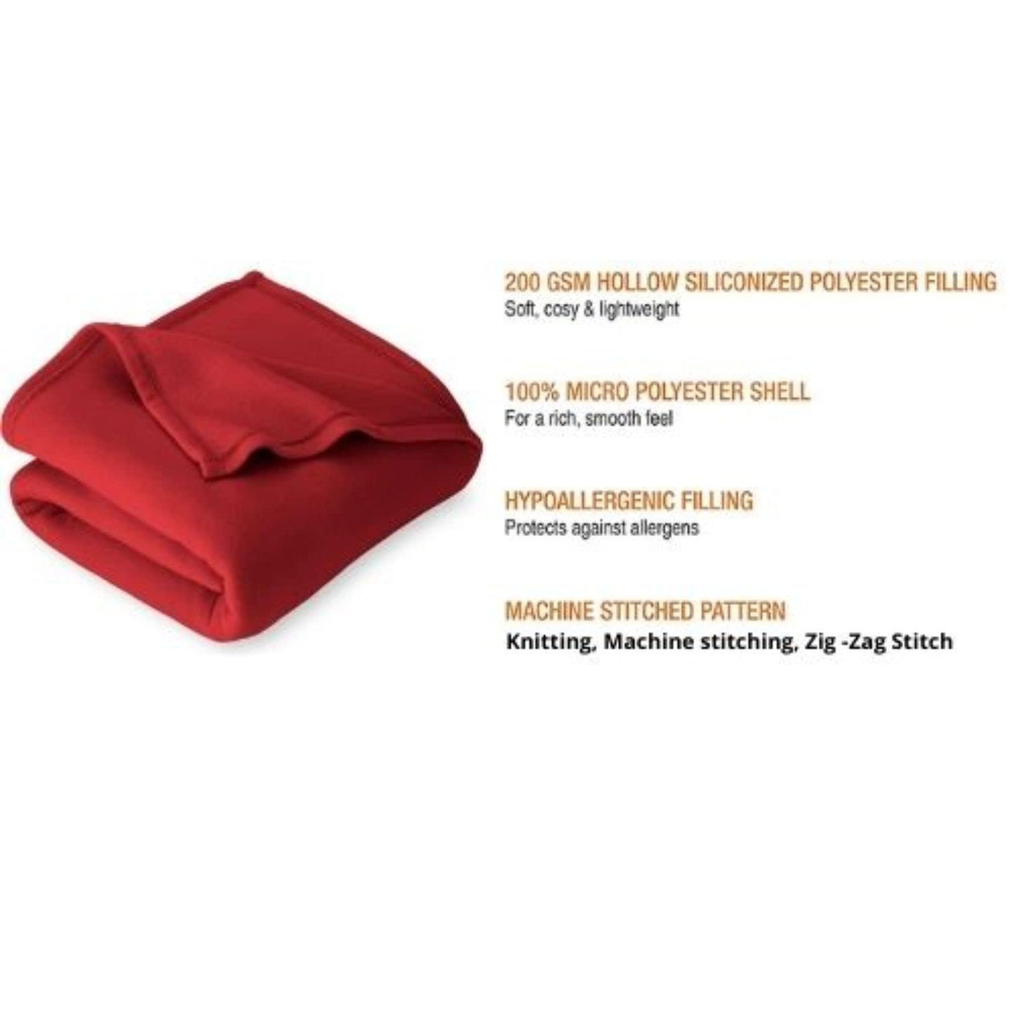 Fleece Solid Single Blanket
