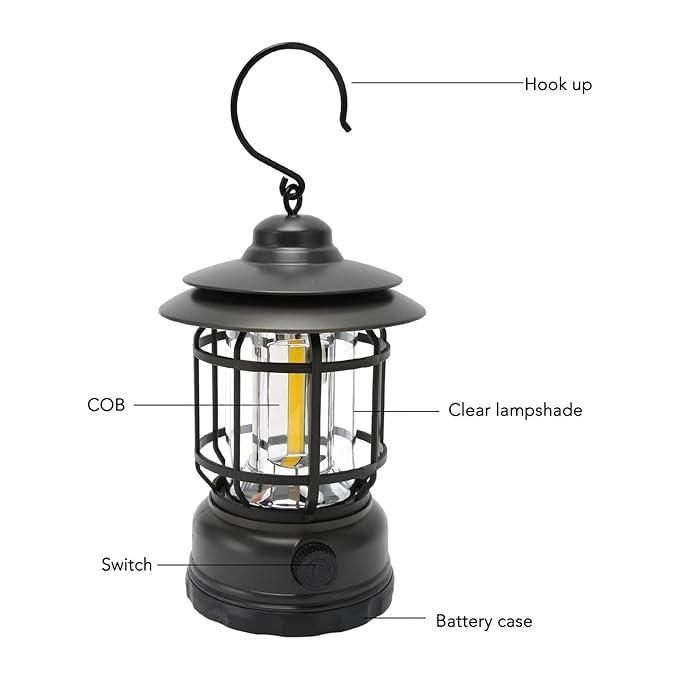 Vintage Rechargeable Hanging Lamp Lightweight