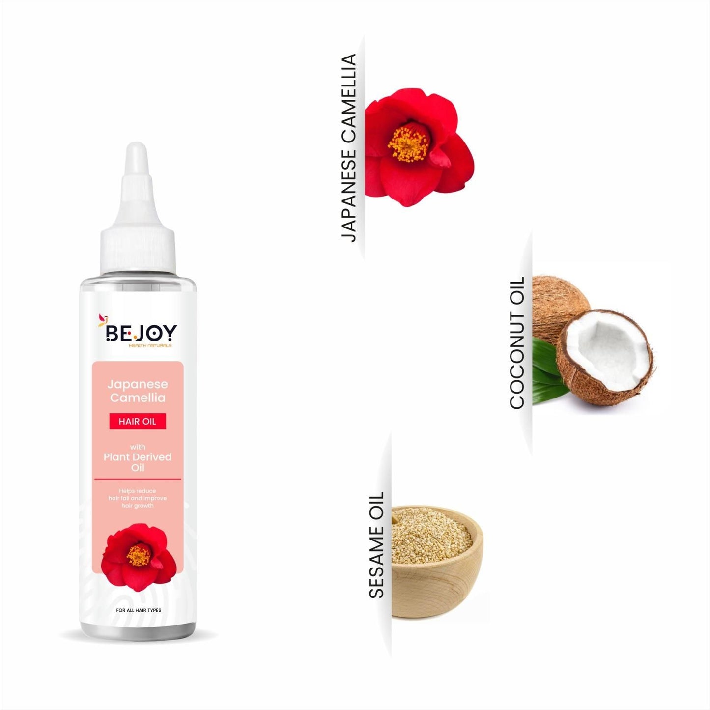 Bejoy Japanese Camellia Hair Oil 120 ml (Pack of 2)
