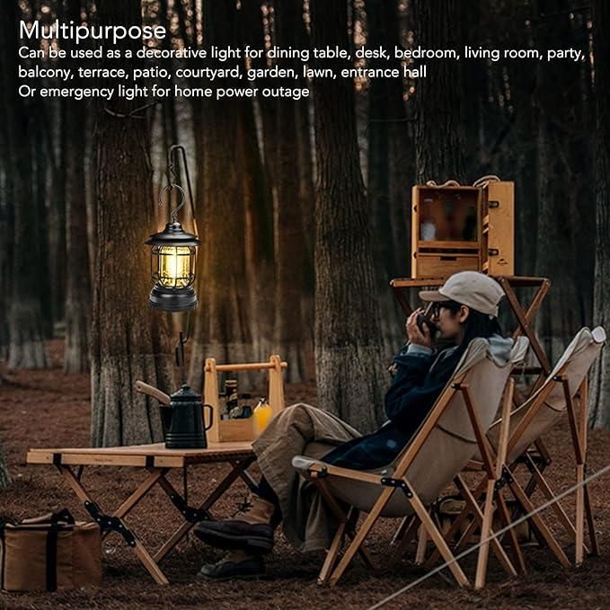 Vintage Rechargeable Hanging Lamp Lightweight