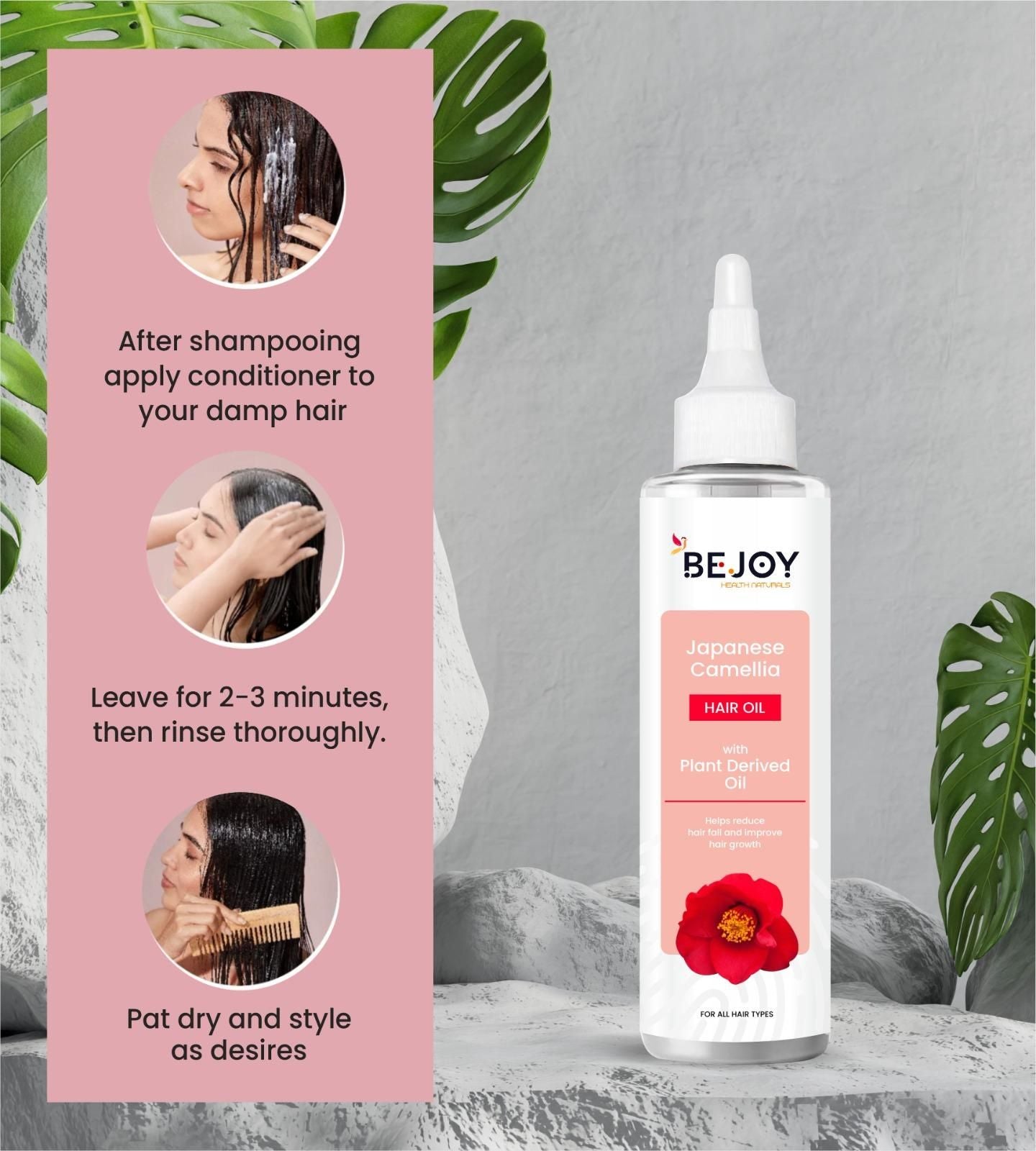 Bejoy Japanese Camellia Hair Oil 120 ml (Pack of 2)