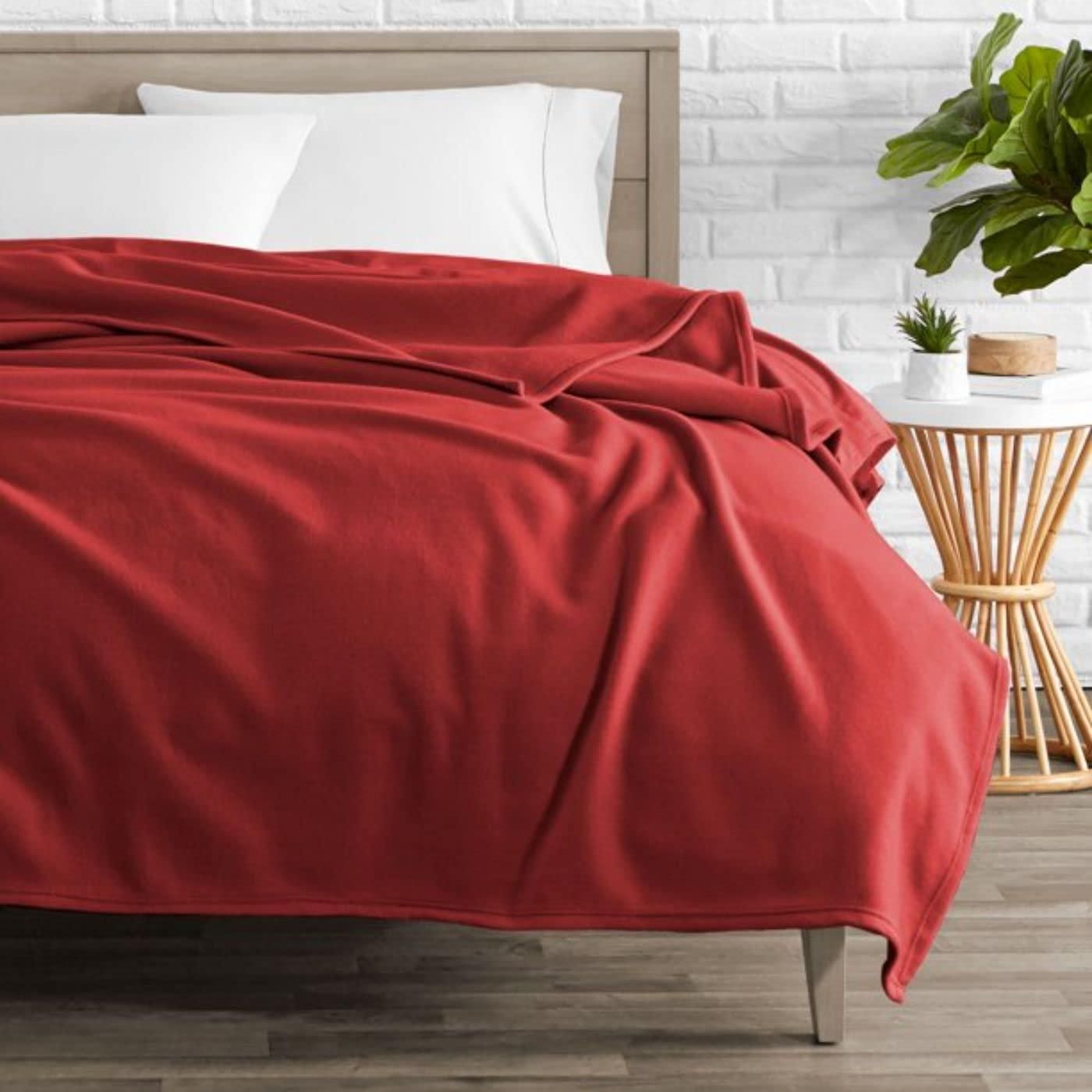 Fleece Solid Single Blanket