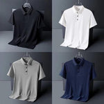 Load image into Gallery viewer, Poly Matte Assorted Solid Half Sleeves Mens Polo T-Shirt Pack Of 4
