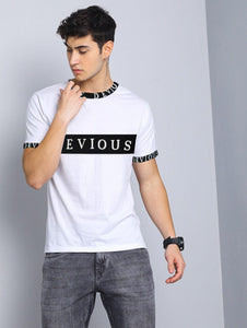 Cotton Blend Printed Mens Round Neck T-Shirt