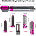 Load image into Gallery viewer, 5 in 1 Multifunctional Hair Dryer Styling Tool, Detachable 5-in-1 Multi-Head Hot Air Comb, The Negative Ion Automatic Suction Hair Curler
