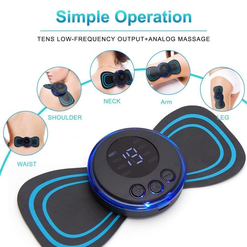 Mini Massager with 8 Modes and 19 Strength Levels,Rechargeable Electric Massager