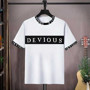 Cotton Blend Printed Mens Round Neck T-Shirt