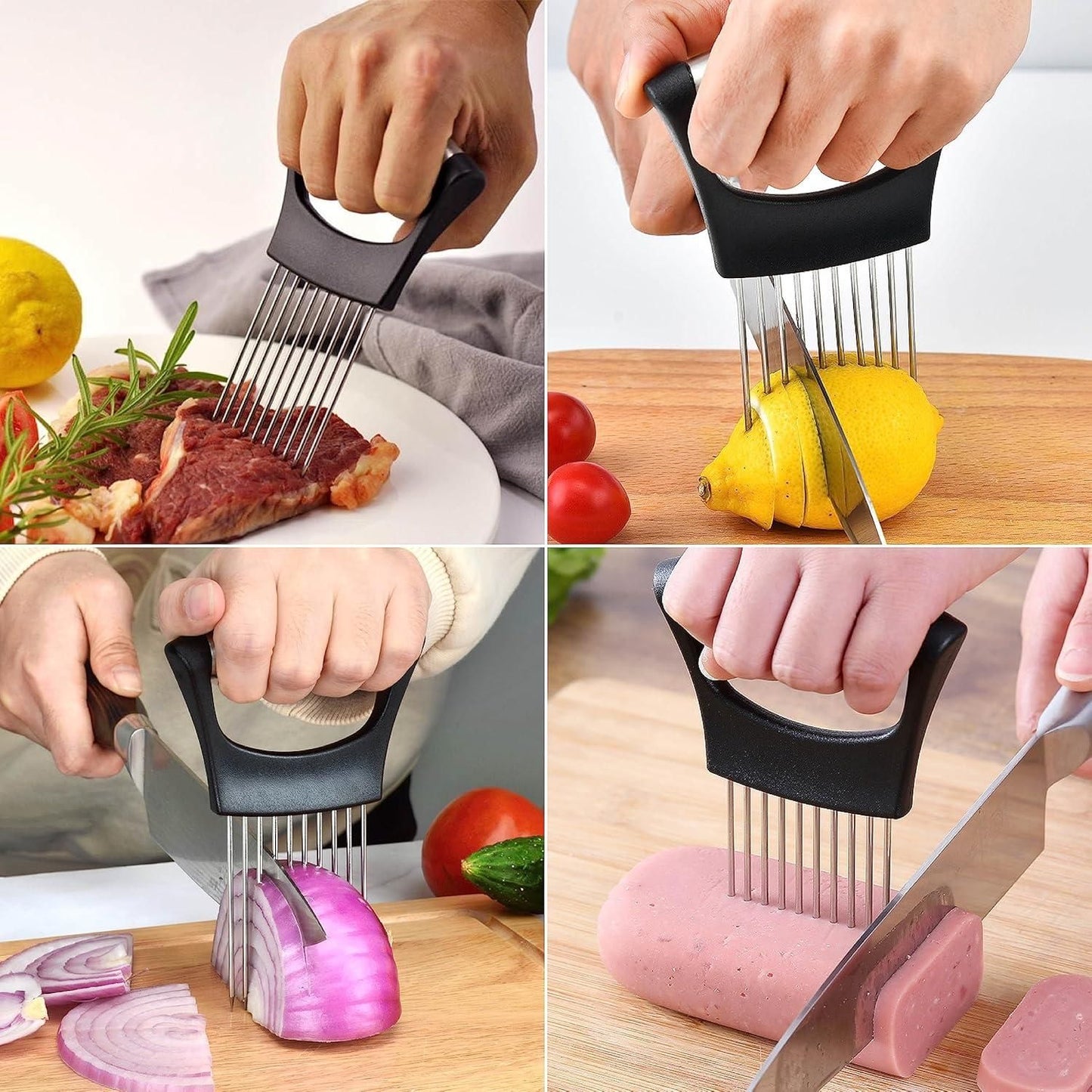 Stainless Steel Cutting Kitchen Slicer Holder (Pack of 2)