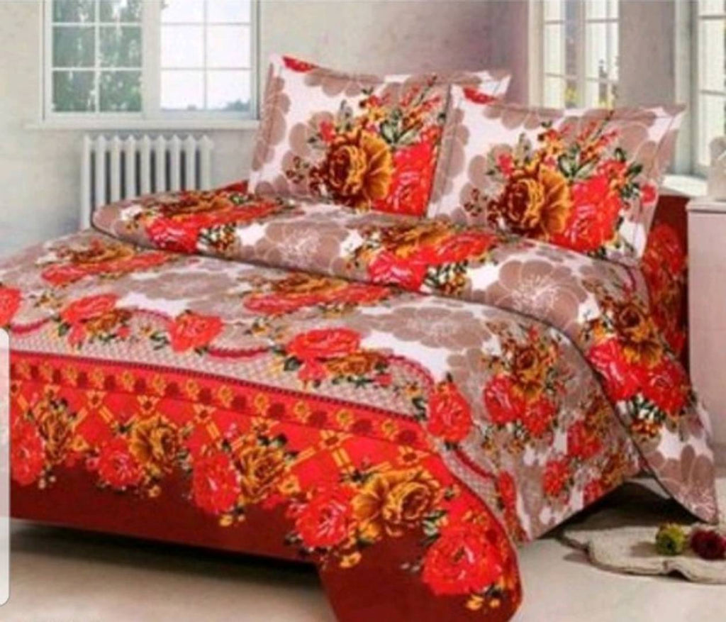 polycotton printed double bedsheets