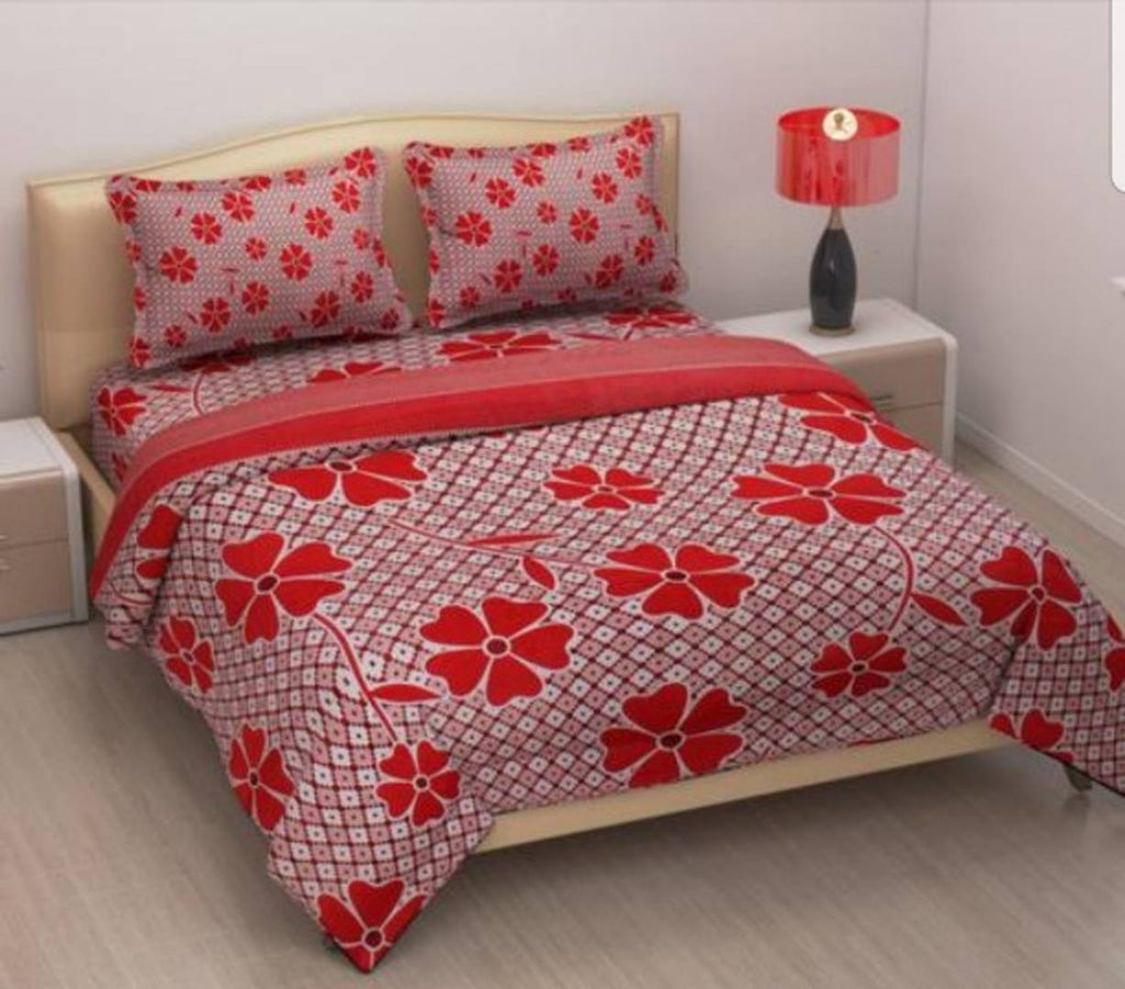 Polycotton Printed Double Bedsheets