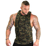 Load image into Gallery viewer, Trendy Polycotton Hoodie Tank Tops for Men
