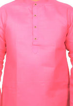 Load image into Gallery viewer, Men Kurta and Pyjama Set Cotton Blend Pink
