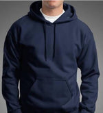 Load image into Gallery viewer, Stylish Wool Blue Solid Long Sleeves Hoodies Sweatshirt For Men
