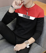 Load image into Gallery viewer, Color Block Men Round Neck T-Shirt
