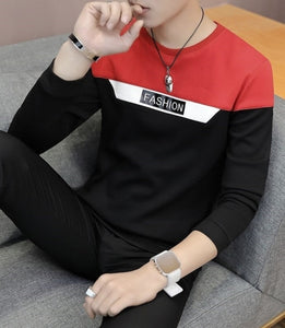 Color Block Men Round Neck T-Shirt