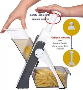 Food Slicer- Slicer for Vegetables, Meal Prep with Thickness, Size Adjustment