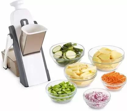 Food Slicer- Slicer for Vegetables, Meal Prep with Thickness, Size Adjustment