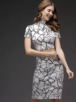 Load image into Gallery viewer, Women&#39;s Lycra Blend Printed Top &amp; Skirt Sets
