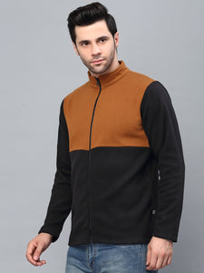 Rigo Fleece Full Sleeves Color Block Jacket