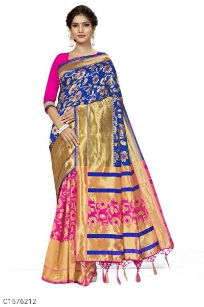 Luxurious Jacquard Banarasi Silk Sarees