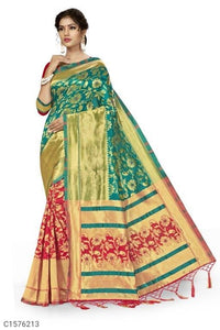 Luxurious Jacquard Banarasi Silk Sarees