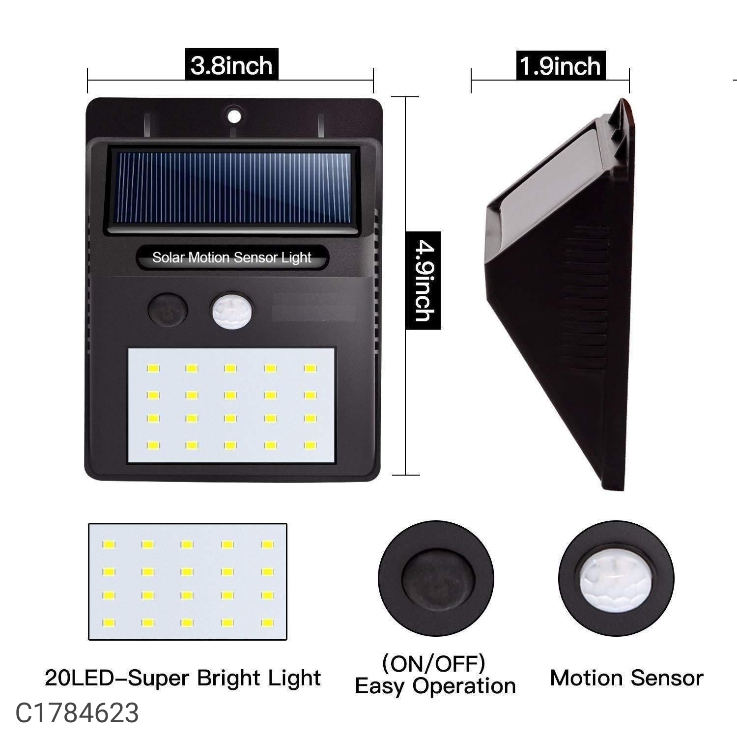 Bright Outdoor Security Lights with Motion Sensor