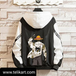 Load image into Gallery viewer, Polyester Printed Regular Fit Hooded Jacket
