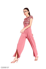 Load image into Gallery viewer, Miss Chase Women&#39;s Embellished Drop Waist Jumpsuit
