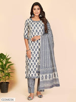 Load image into Gallery viewer, New Printed Cotton Kurti Pant Set
