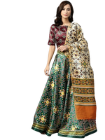 Load image into Gallery viewer, Stunning Printed Silk Lehenga
