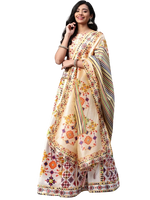 Load image into Gallery viewer, Stunning Printed Silk Lehenga
