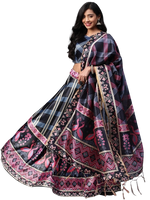 Load image into Gallery viewer, Stunning Printed Silk Lehenga
