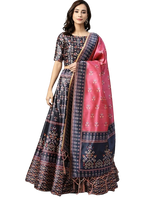 Load image into Gallery viewer, Stunning Printed Silk Lehenga
