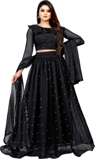 Embellished Semi Stitched Lehenga Choli