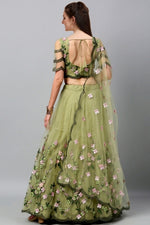 Load image into Gallery viewer, Embroidered U Neck Lehenga Choli
