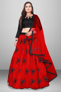 Unique Embroidered Semi Stitched Lehenga Choli