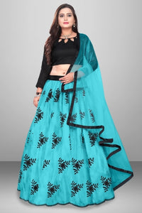 Unique Embroidered Semi Stitched Lehenga Choli