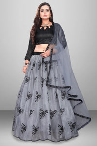 Unique Embroidered Semi Stitched Lehenga Choli