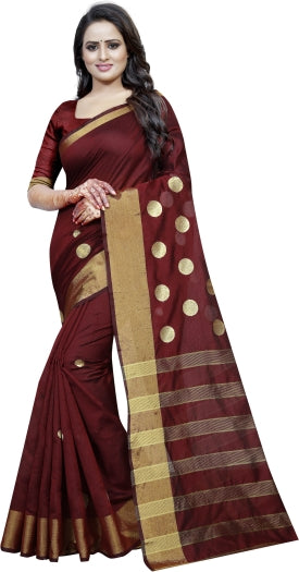 Embroidered Cotton Silk Designer Sarees