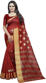 Load image into Gallery viewer, Embroidered Cotton Silk Designer Sarees
