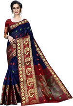 Load image into Gallery viewer, Printed Kanjivaram Silk Blend, Cotton Blend Saree
