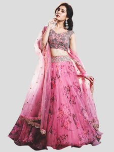 Printed, Embroidered Lehenga Choli