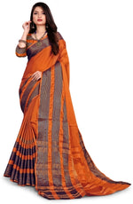 Load image into Gallery viewer, Striped Fashion Cotton Silk Saree
