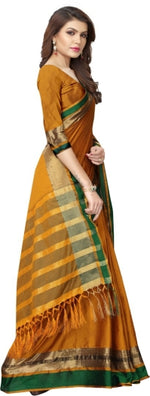 Load image into Gallery viewer, Self Design Fashion Cotton Blend Saree
