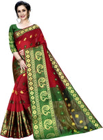 Load image into Gallery viewer, Printed Kanjivaram Silk Blend, Cotton Blend Saree
