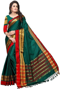 Self Design Fashion Cotton Blend Saree