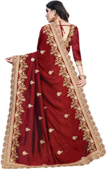 Load image into Gallery viewer, Fashion Embroidered Bollywood Silk Blend Saree
