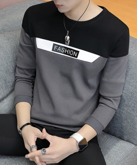 Color Block Men Round Neck T-Shirt